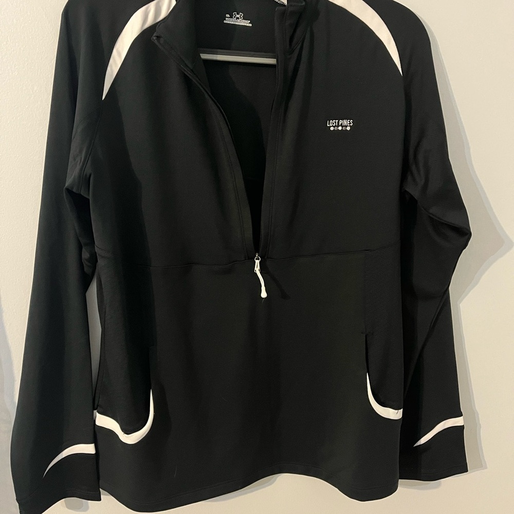 Under Armour Black Pullover with White Trim